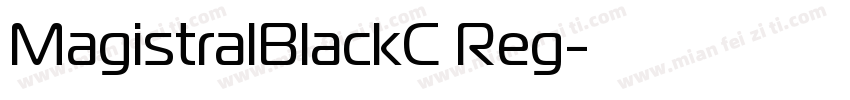 MagistralBlackC Reg字体转换
